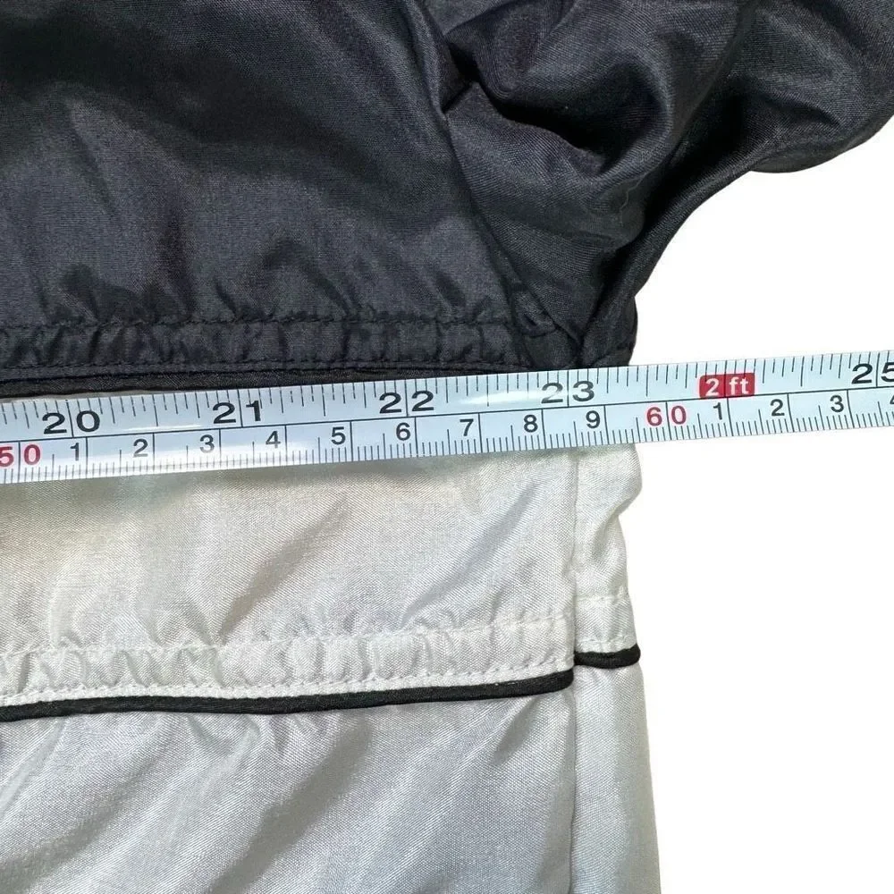 Reebok Vintage Colorblock Windbreaker Black‎ and White Men’s Size Large